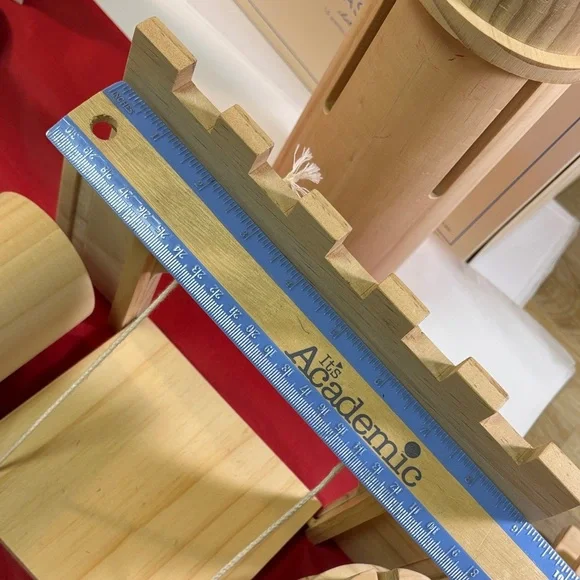 Pottery Barn Kids 16 Wooden Building Blocks Pieces Castle Set - Picture 10 of 12